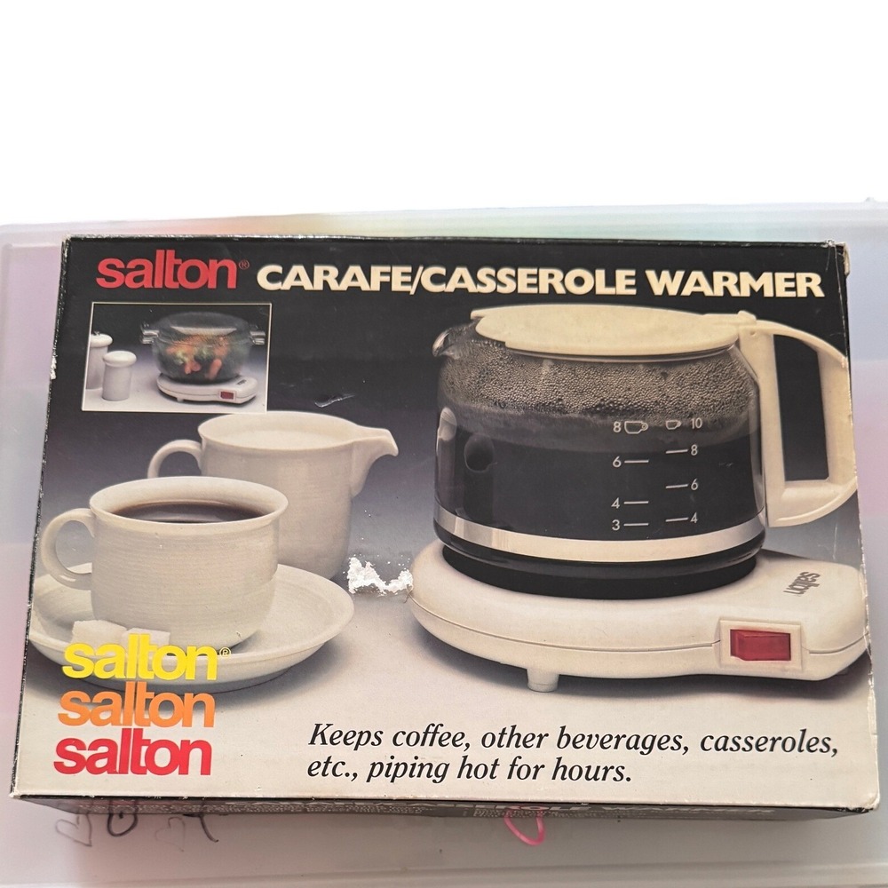 Salton‎ SCW-178 Carafe / Casserole Warmer Electric Beverage Food Hot Plate New